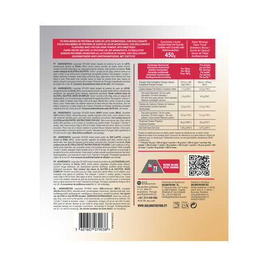 GOLDNUTRITION Total ISO tejsavófehérje-izolátum eper ízű tejsavófehérje-izolátum 450g 450g