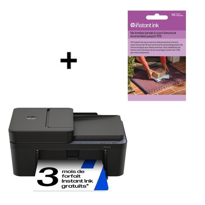 Imprimante tout-en-un HP DeskJet 4310 jet d'encre couleur + Carte Instant Ink