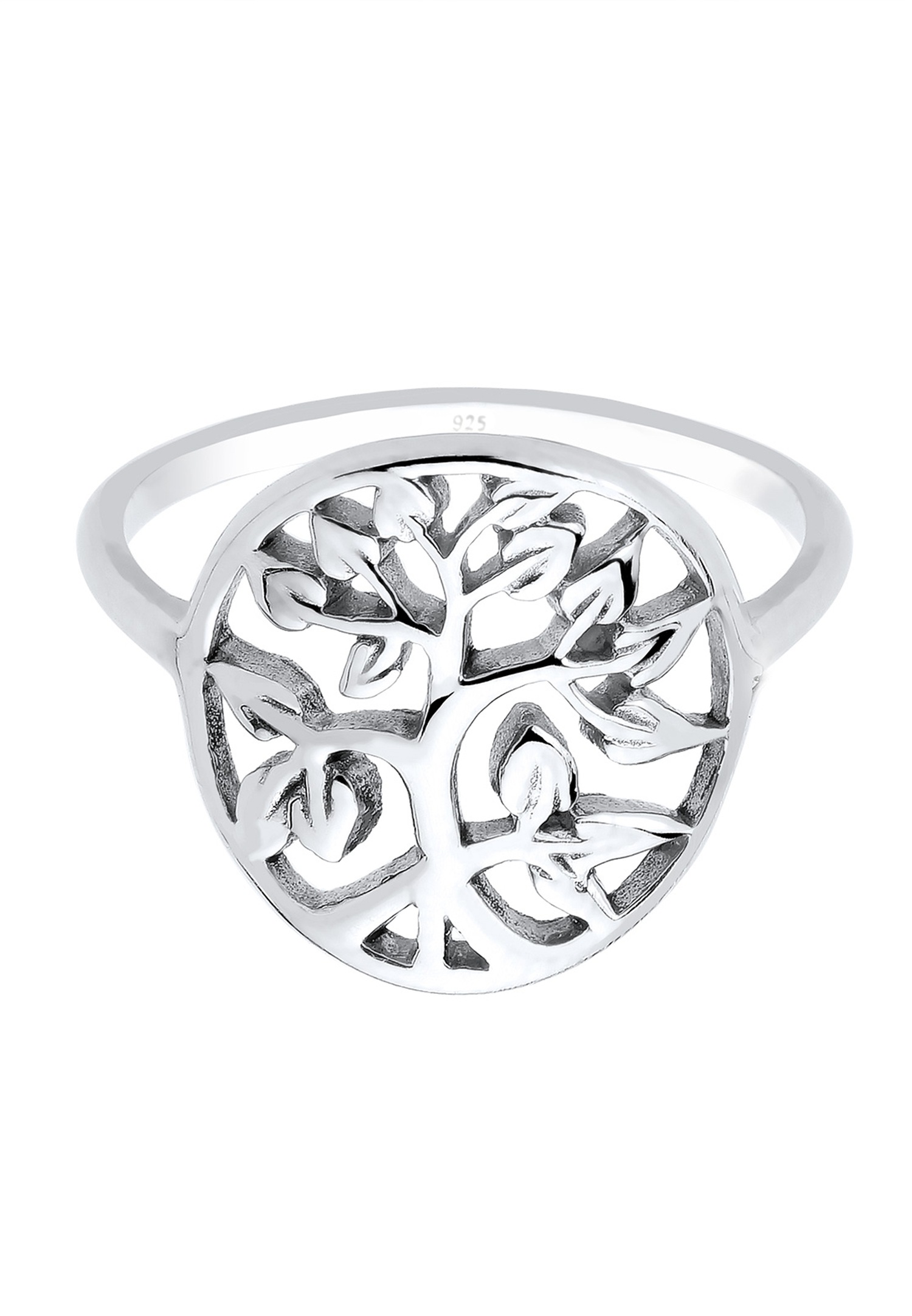 Elli Femmes Symbole Arbre de Vie Floral en Argent Sterling 925