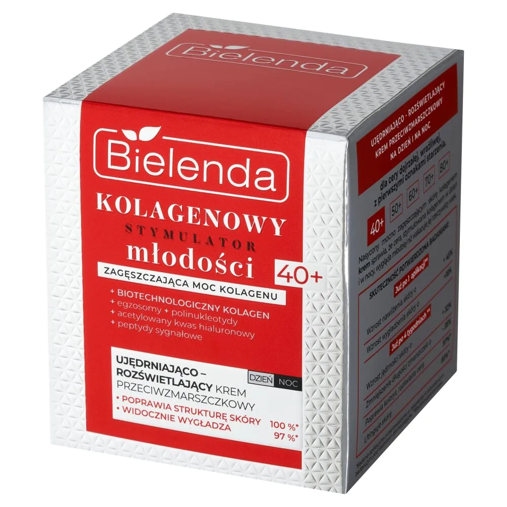 Bielenda Kolagenowy Stymulator Młodości krem ujędrniająco-rozświetlający 40+ dzień/noc