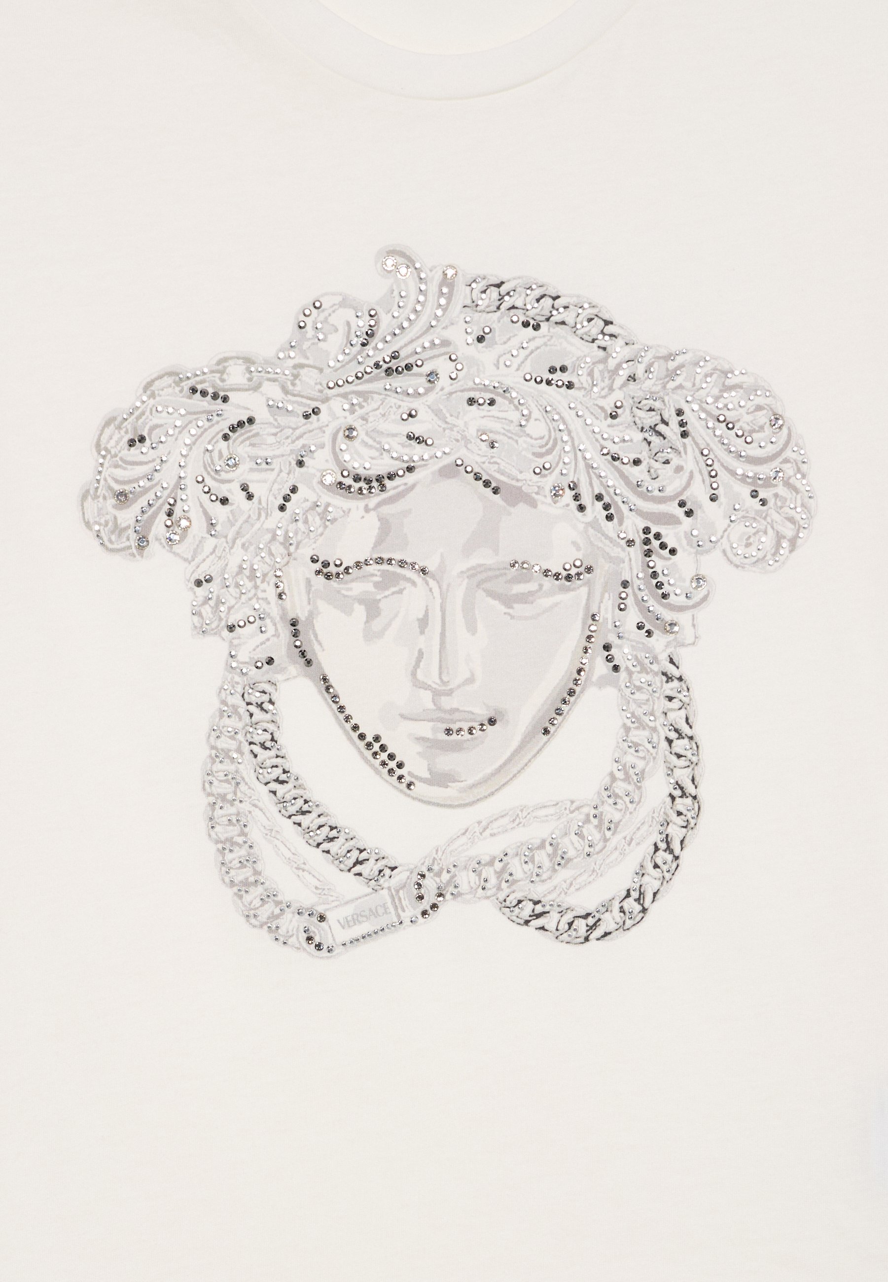 Versace MEDUSA KINDERPRINT UNISEX - T-shirt met print - wit/grijs