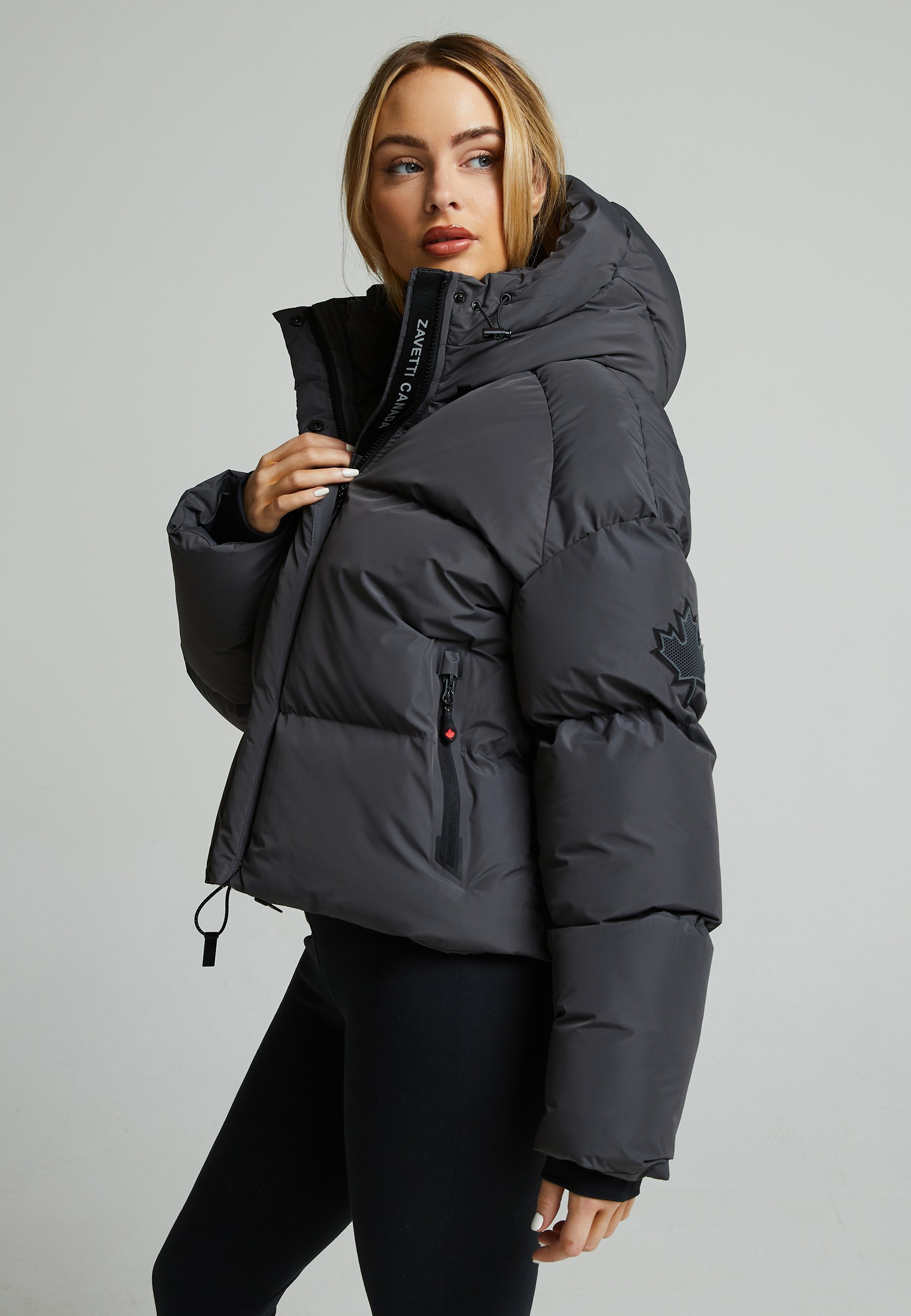 Zavetti Canada RIVERA TECH KURZE PUFFERJACKE - Winterjacke - Asphalt