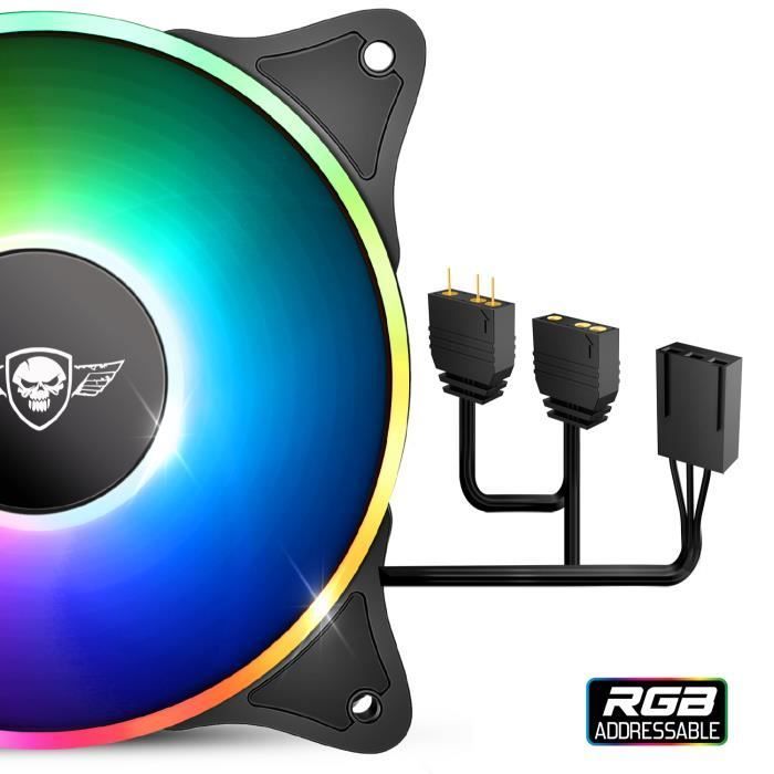 Ventilator - SPIRIT OF GAMER - AIRFORCE SERIES - 120 mm - Adresseerbare RGB - Stil