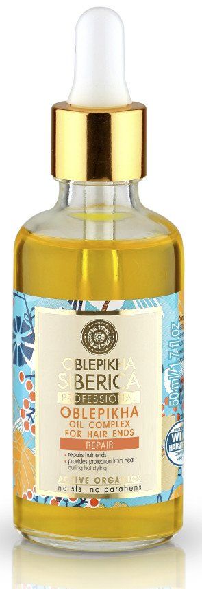 Oblepikha oljni kompleks za obnovo razcepljenih konic Olja in tretmaji za lase