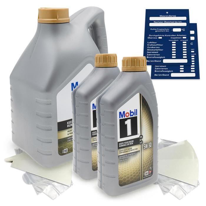 Aceite para motocicleta Mobil 1 FS X1 5W50 de 6 litros MB 229.1 229.3 Porsche A40 API SN SM