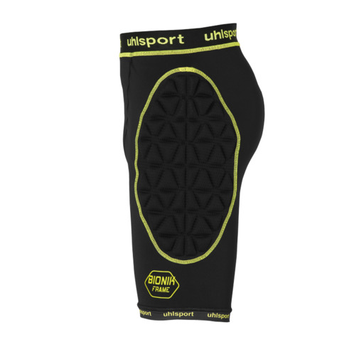 Short rembourré Bionikframe noir/jaune fluo Uhlsport