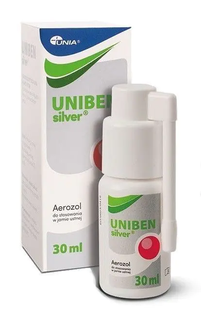 Uniben Silver, Aerozol do stosowania w jamie ustnej