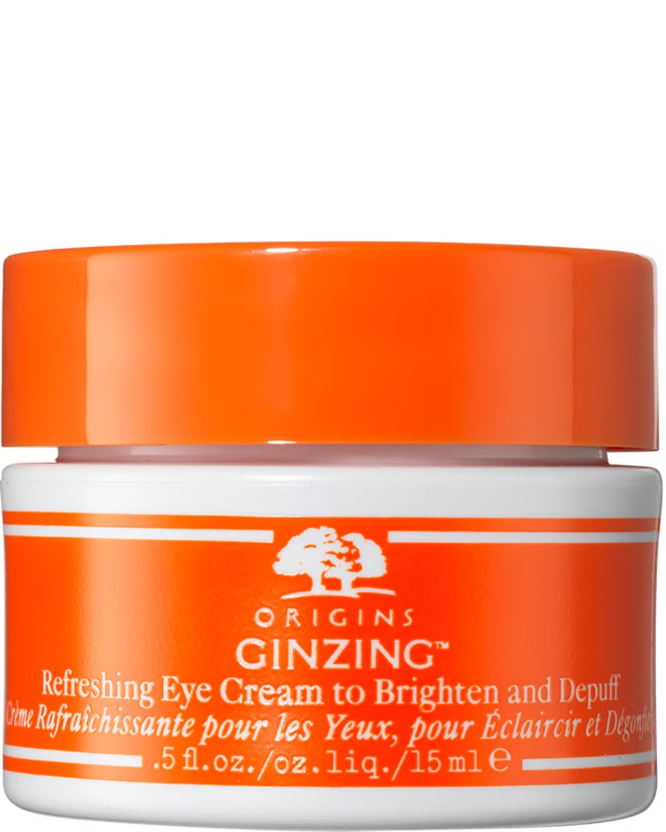 ORIGINS GINZING™ Κρέμα Ματιών με Βιταμίνη C & Νιασιναμίδη για Φωτισμό και Απομάκρυνση Πρηξίματος Ενυδατική Κρέμα Ματιών - Φωτίζει τους Μαύρους Κύκλους
