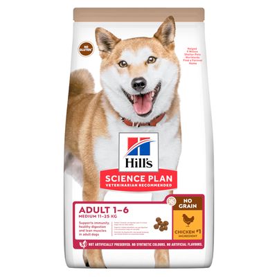 Hill's Science Plan Adult 1-6 -koiranruoka, keskikokoinen, kanan kanssa