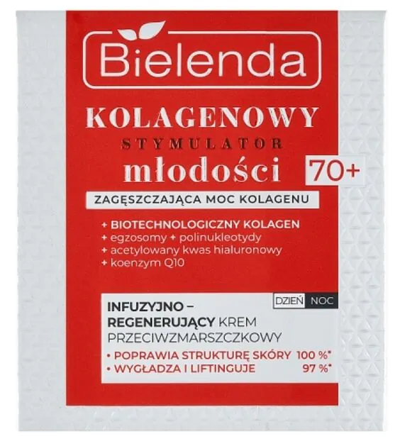 Bielenda Kolagenowy Stymulator Młodości krem infuzyjno-regenerujący 70+ dzień/noc