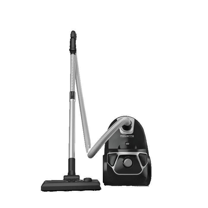 Rowenta Aspirateur avec sac, Moteur basse consommation 900 W max, Compact, 3L, Sac Hygiène+, Grand rayon d'action RO3945EA