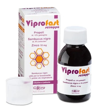 Viprofast siroop 100 ml, voedingssupplement ter ondersteuning van het immuunsysteem.