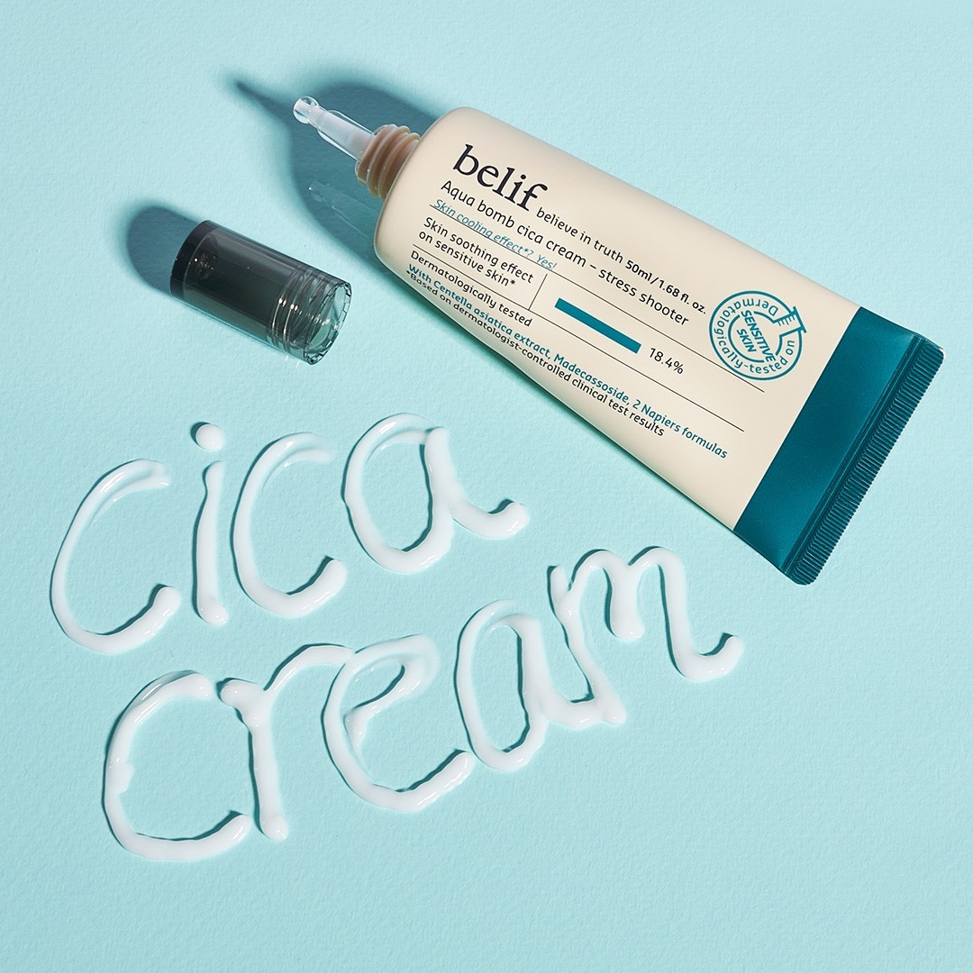 belif Aqua bomb cica cream stress shooter