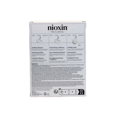 Nioxin Professionals Pack 4 Scalp Hair Collared Dry Poškodovani lasje Treatment Set 1 kos 1 kos