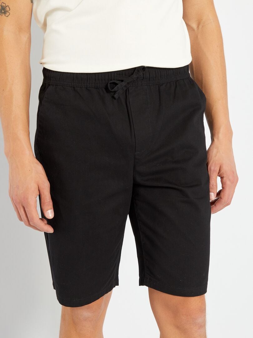 Bermuda chino reta - Preta