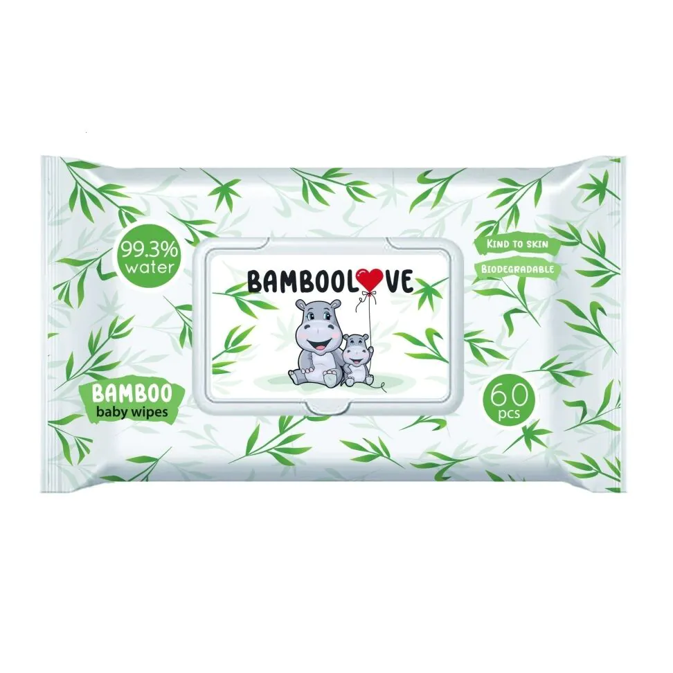Bamboolove Bambusowe Chusteczki nawilżane