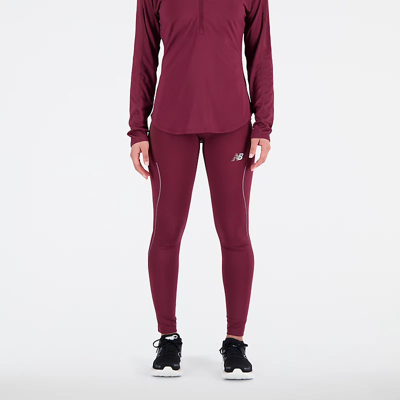 Damskie legginsy Impact Run - NB BURGUNDY