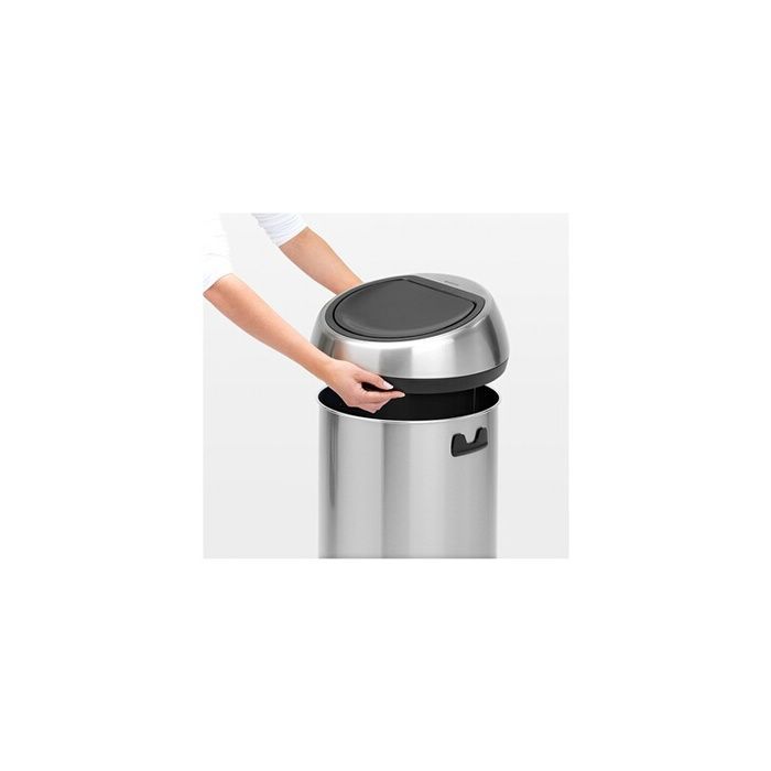 Cubo de basura táctil BRABANTIA - 60L - Acero mate