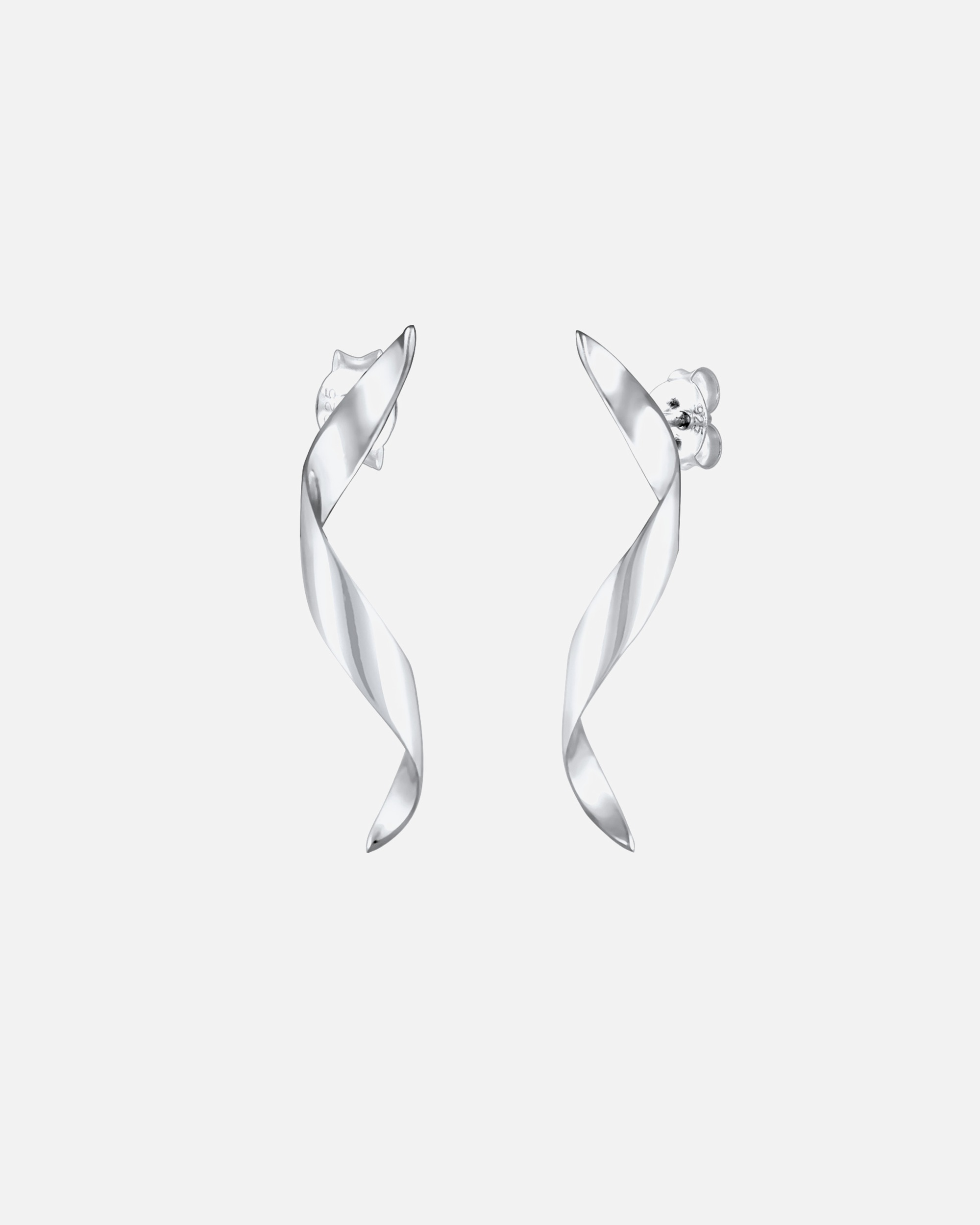 Elli Pendante Vague Spirale Géo Boucles d'oreilles Femme (925/1000) Argent
