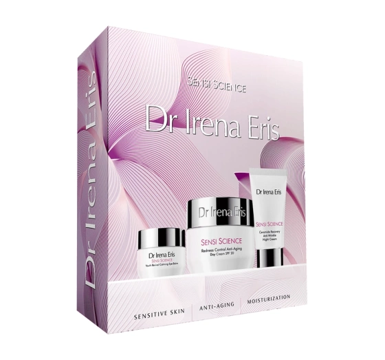 Dr Irena Eris Sensi Science zestaw krem na dzień 50 ml   krem na noc 30 ml   serum pod oczy 15 ml