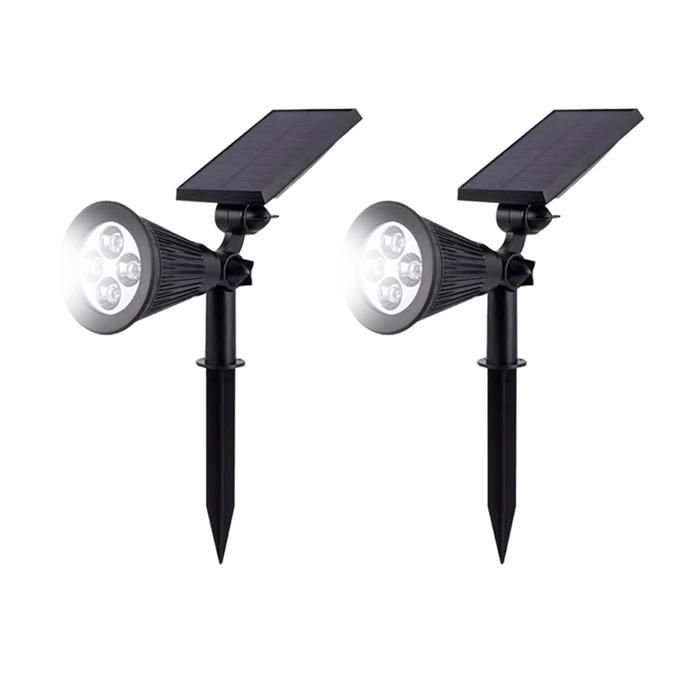 Luci solari da esterno, illuminazione paesaggistica da giardino, applique per vialetti da giardino, set da 2