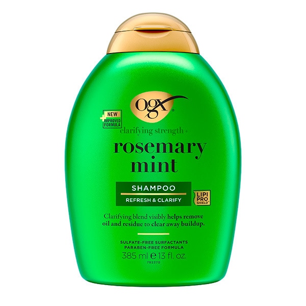 OGX Rozmarýn a máta Čisticí šampon, 385 ml