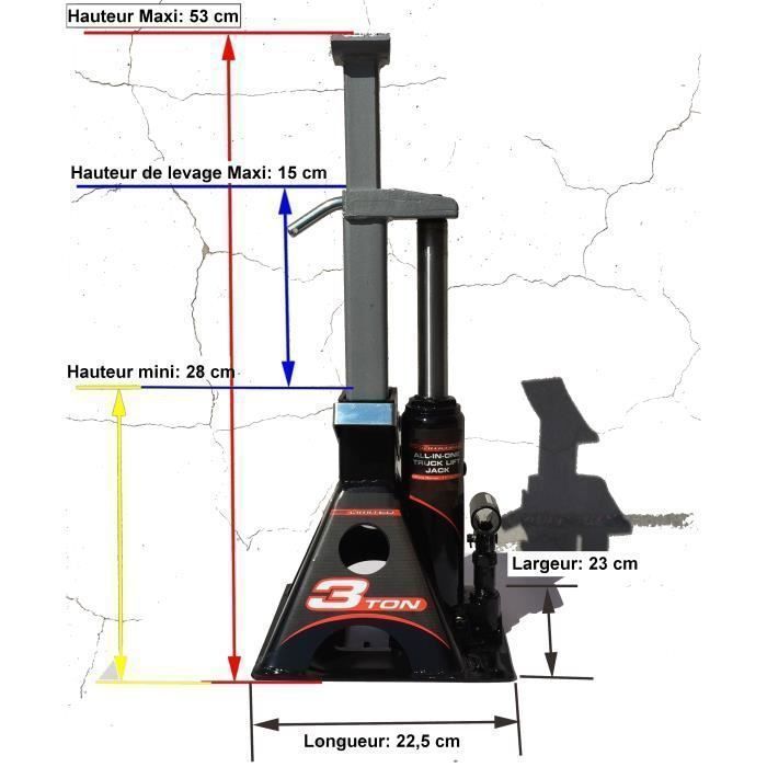 Hydraulischer Wagenheber – SICOBA EXPRESS EQUIPMENT – 3-Tonnen-Wagenheber, 3-Tonnen-Flaschenheber