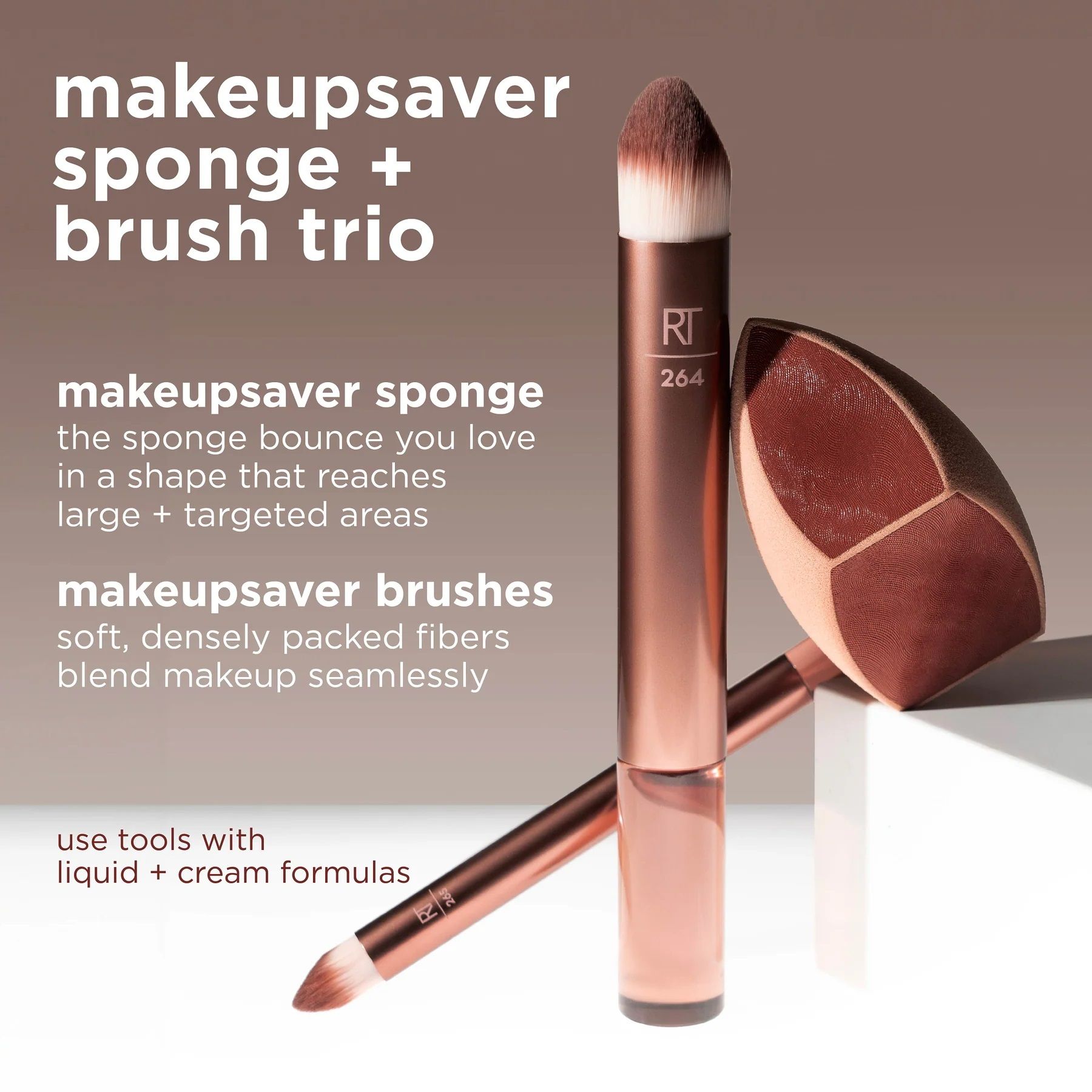 Sada špongií a štetcov Makeupsaver Špongie na make-up