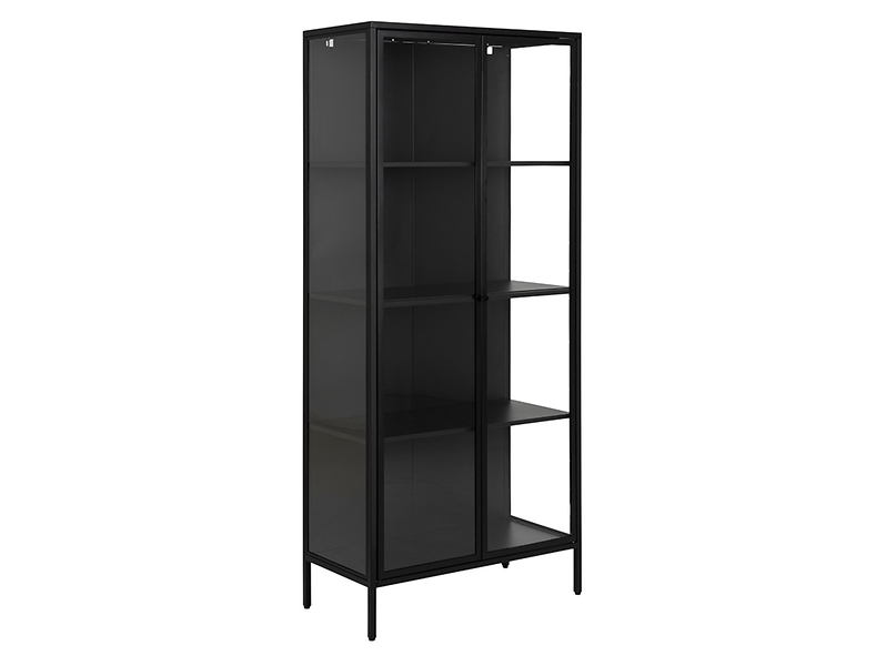 Witryna Newcastle 80 cm z 2 drzwiami czarna