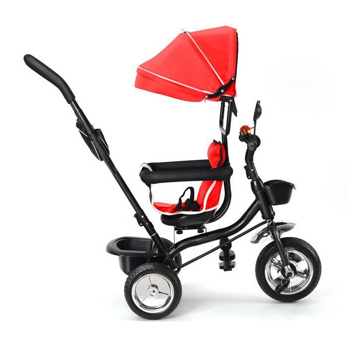 Tricycle évolutif pour enfant de 1 à 5 ans -mixte-4 positions-Rouge
