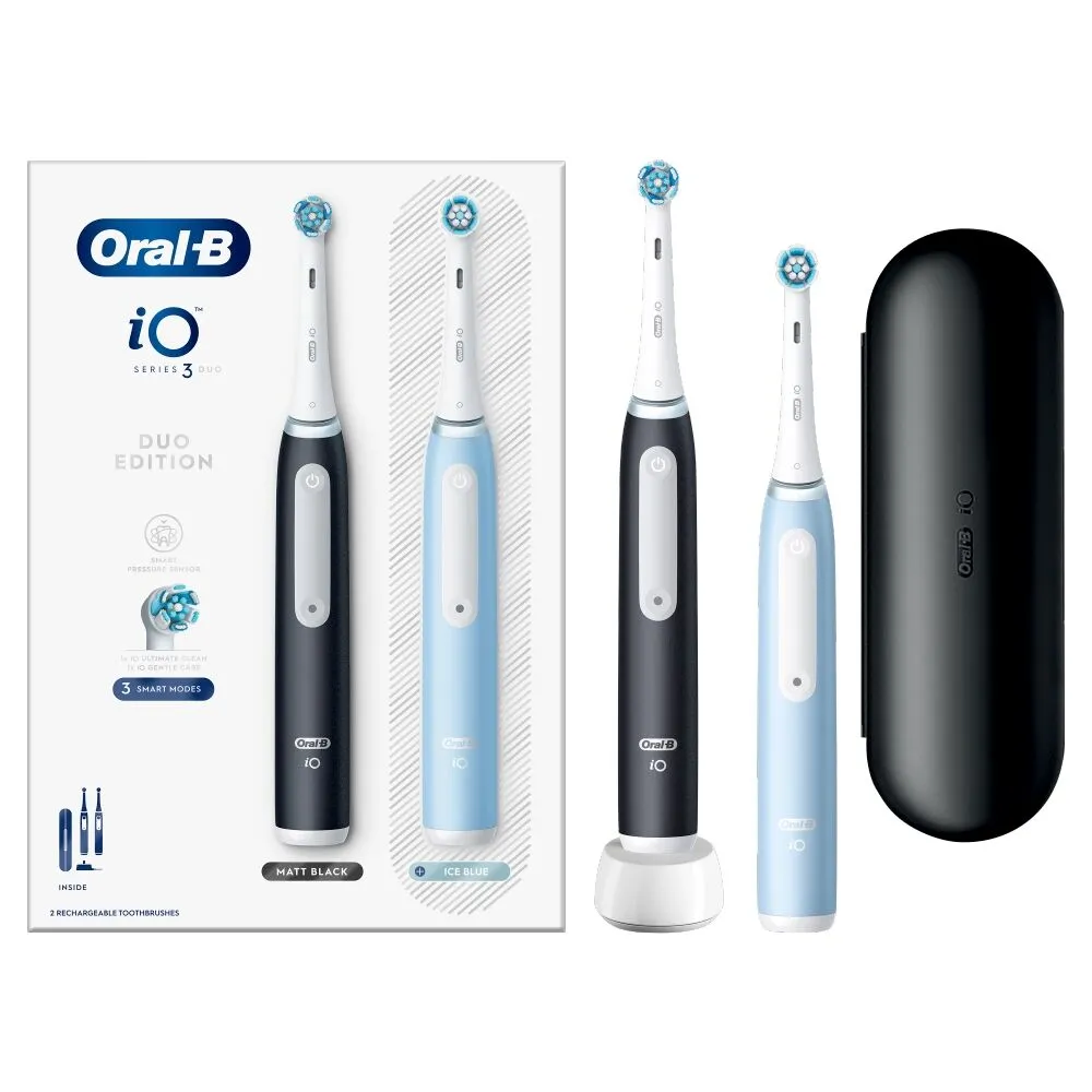 Oral-B iO 3 Black & Blue Zestaw szczoteczek elektrycznych