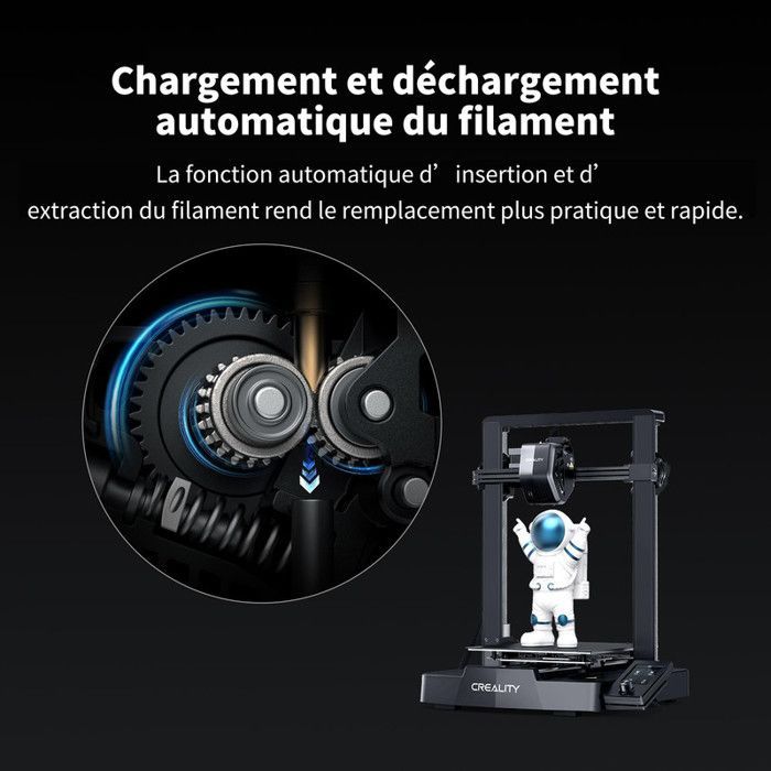 Impresora 3D - CREALITY - Ender 3 V3 SE - Nivelación automática CR Touch - Extrusor directo de sprites - 250 mm/s