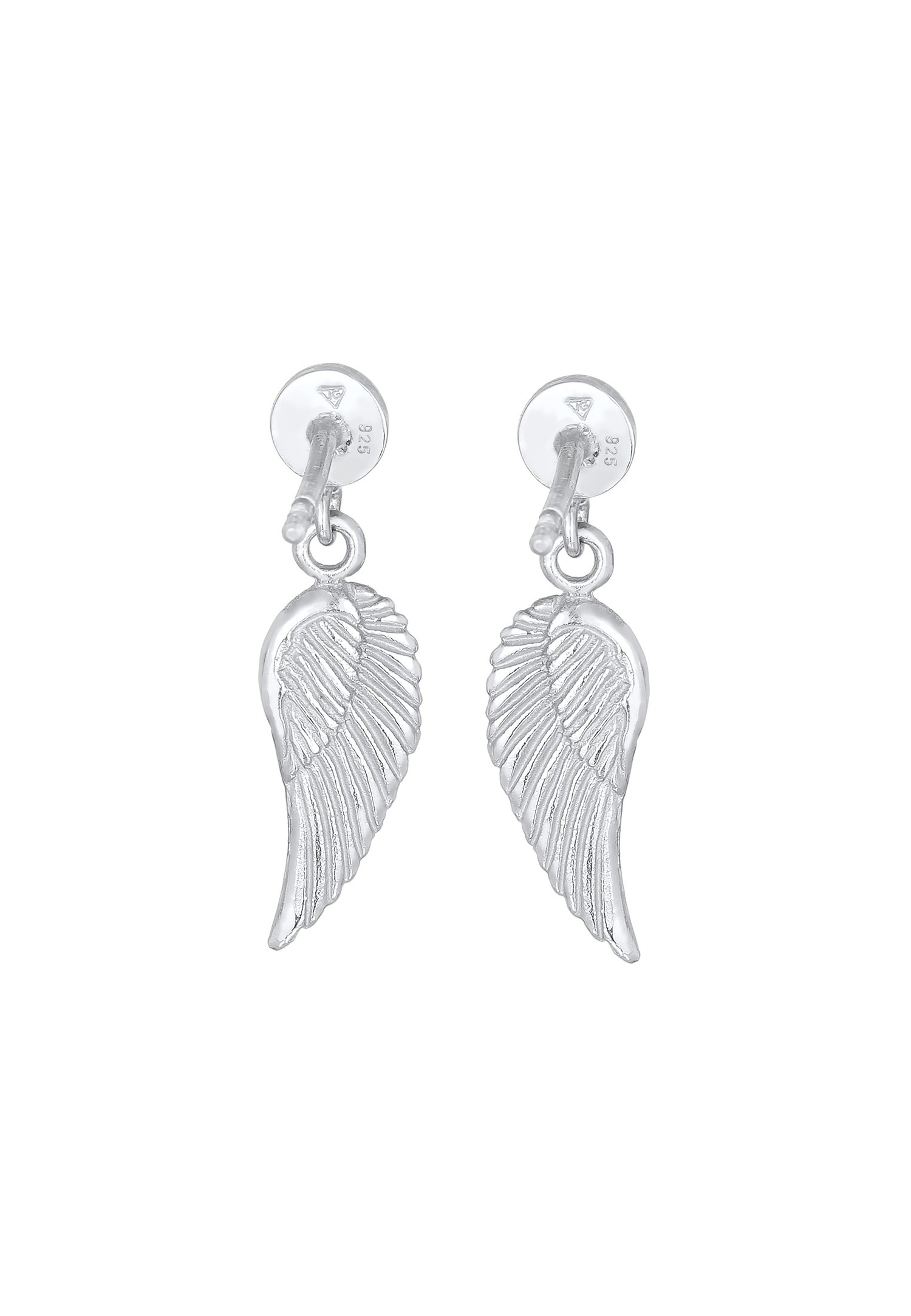 Elli Femmes pendentif d'ailes ange gardien basique en argent sterling 925