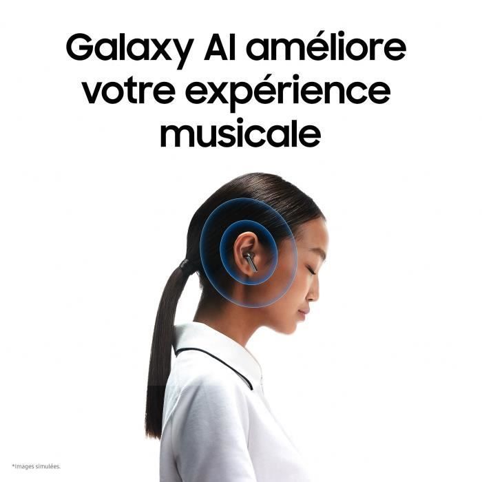 Fones de ouvido Samsung GALAXY Buds 3 prateados