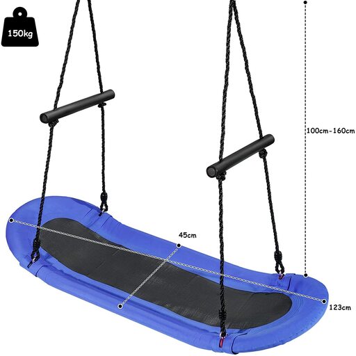 Nestschaukel 123 x 45 cm, Höhe 100–160 cm
