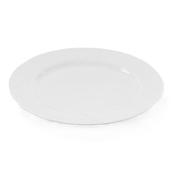 Talerz płytki 27 cm Yvette Biała Linea E755