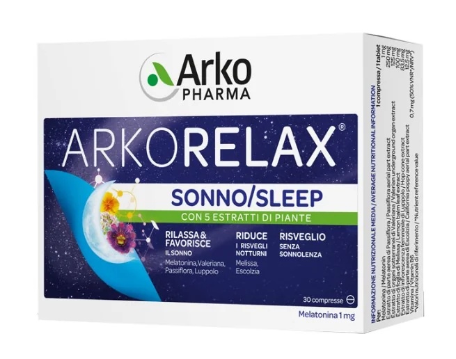 ARKOPHARMA Arkopharma Arkorelax Sommeil 30 comprimés Complément alimentaire relaxant