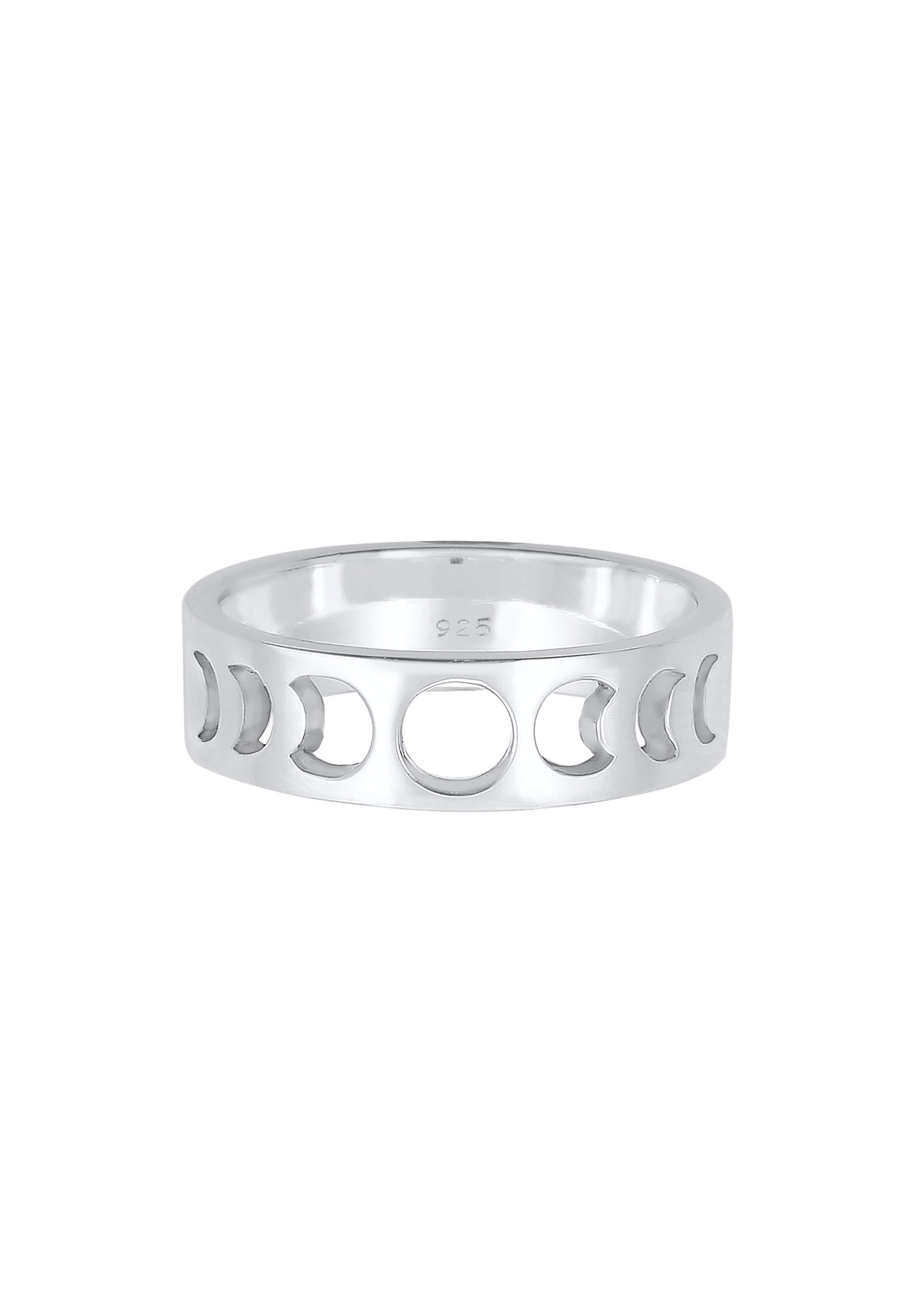 Elli Femmes bande Cut-Out Astro en argent sterling 925 plaqué or