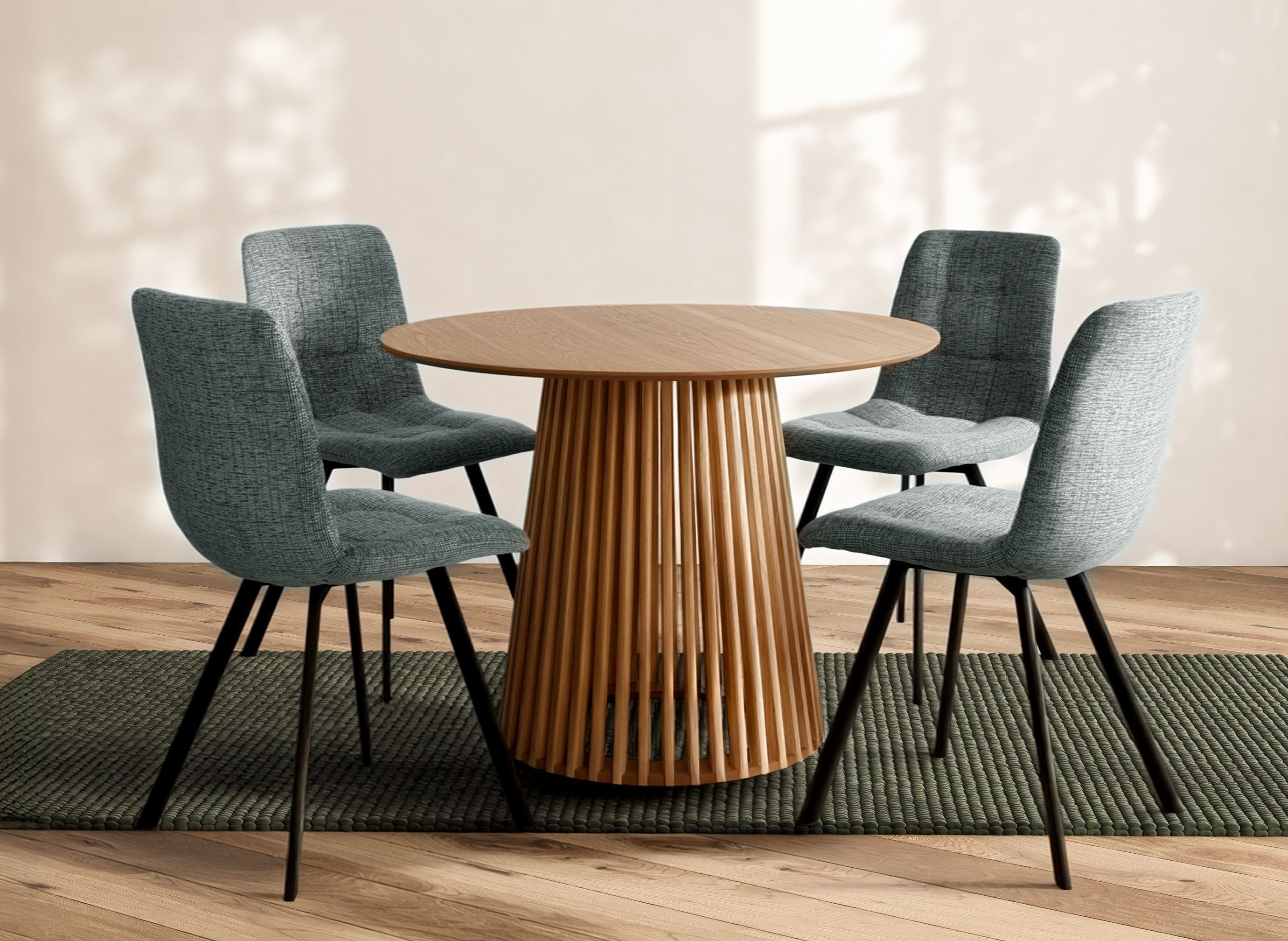Tavolo da pranzo - GARLE - 4 persone - Legno naturale - 100 x 100 x 75 cm