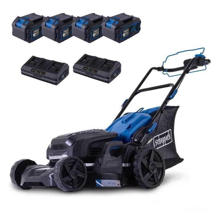 BC-MP470-X SET XL2x2 cordless lawnmower - 73 cm cutting width - SCHEPPACH 20V IXES - with battery and charger
