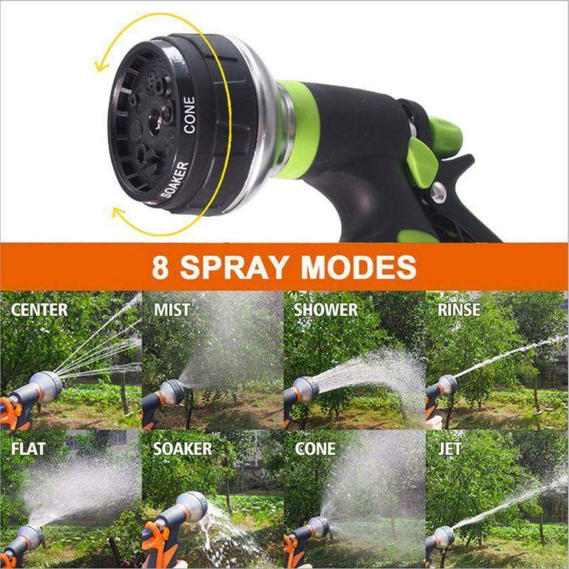 8-Muster-Sprühgerät, multifunktionales Auto- und Motorradsprühgerät, Pflanzensprühgerät, Bewässerungsschaum-Wasserpistole, Gartenbewässerungsgerät, Hochdruck