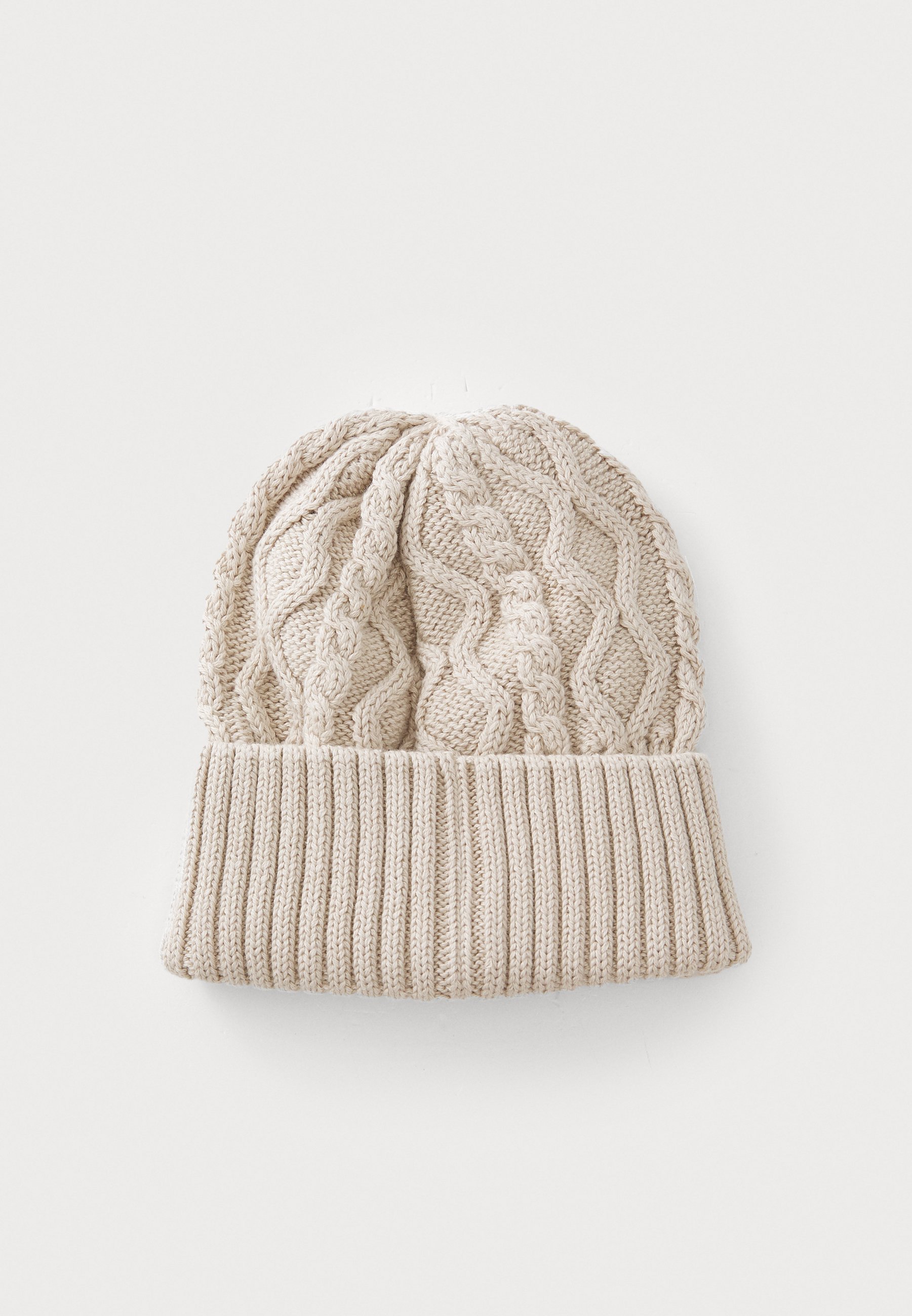 Liewood EZRA BEANIE MET KABELS UNISEX - Muts - zandkleurig