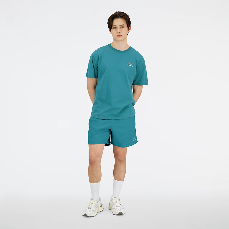 Unisex Uni-ssentials Terry Shorts in VINTAGE TEAL