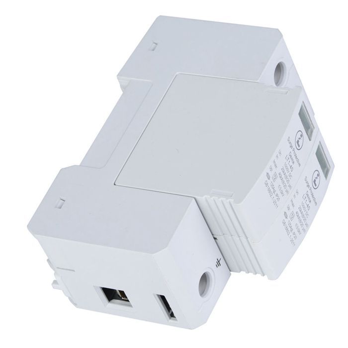SALALIS 2P Protezione da sovratensione, dispositivo di protezione da sovratensione CC, scaricatore di fulmini fotovoltaico a bassa tensione (40 kA), per esterni, autonomo