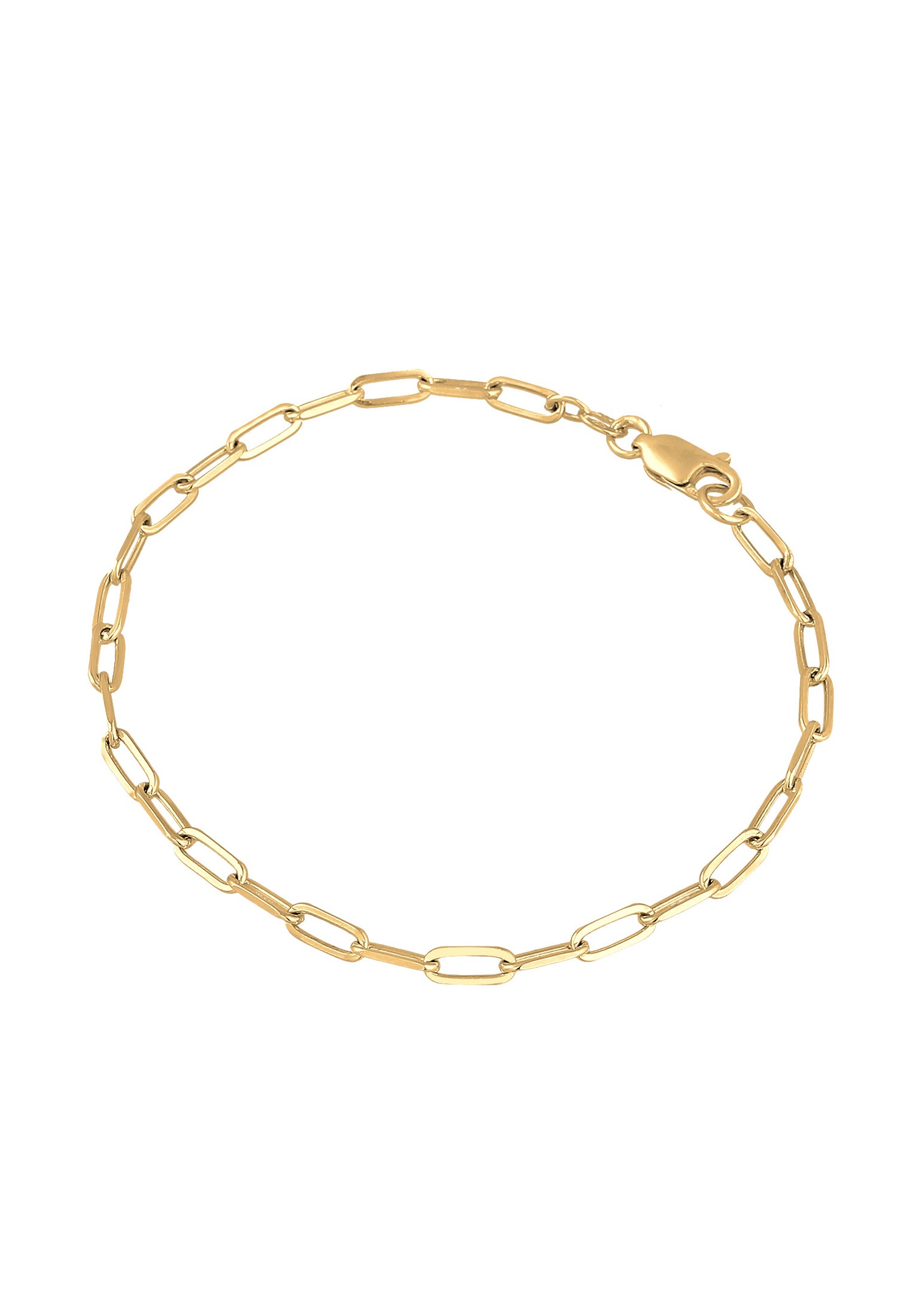 Elli Femmes maillons Ovale Basic Chain Blogueur tendance en argent sterling 925