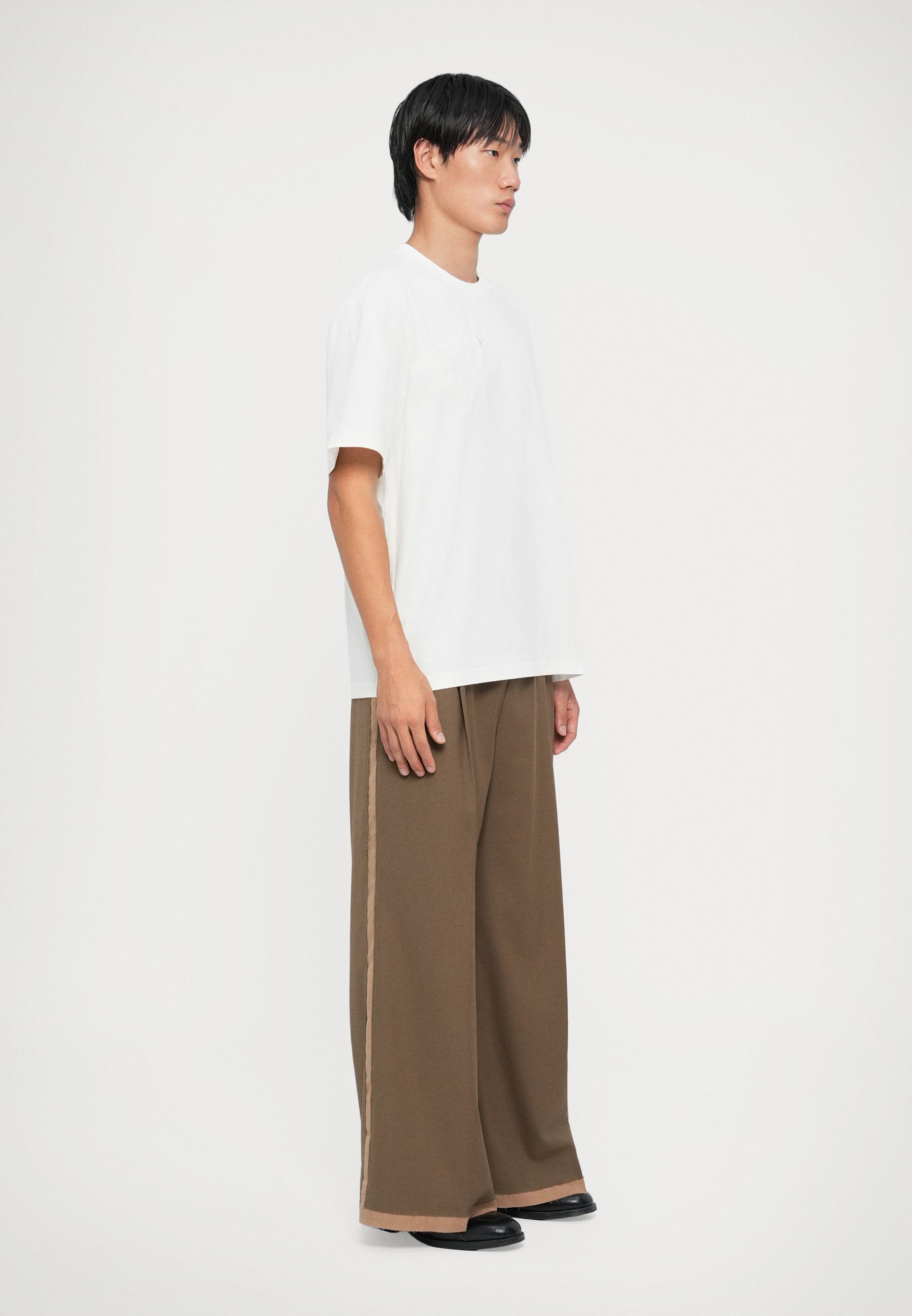 Feng Chen Wang DECONSTRUCTED TEE - Basic T-shirt - wit