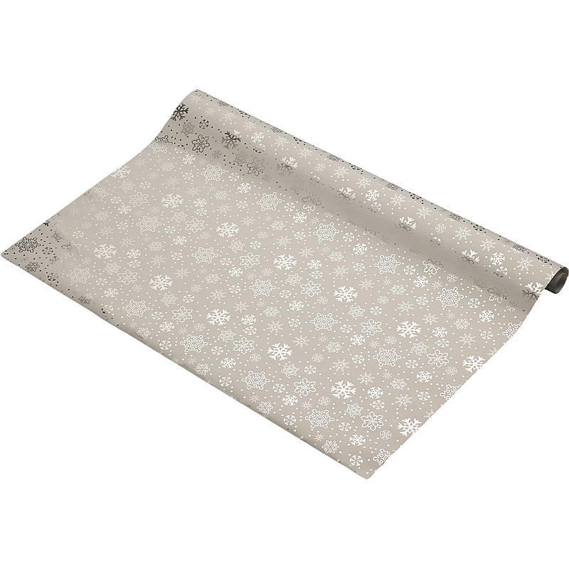 Hjem Julepapir 2 m x 0,7 m Metallisk