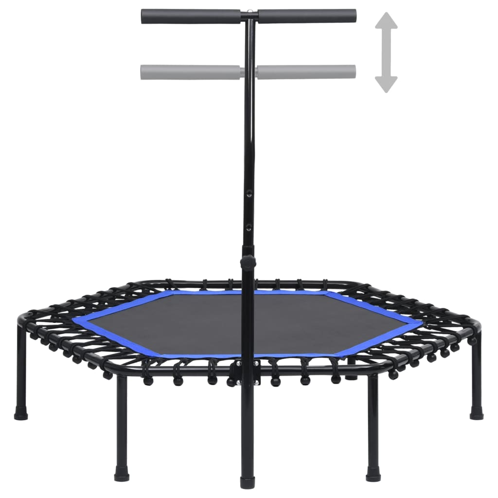 Vidaxl 122 cm sechseckiges Fitness-Trampolin mit Griff