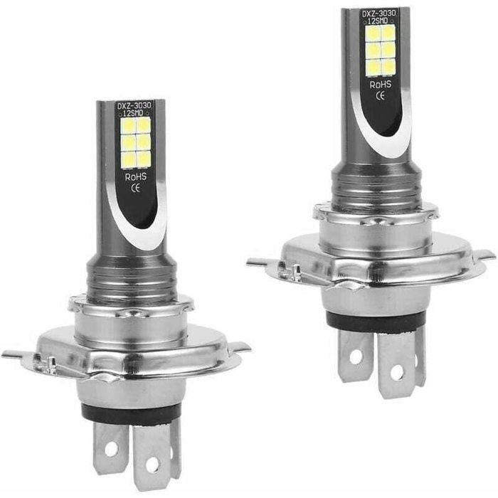 Bombillas LED H4 para faros de coche - PZCC - Paquete de 2 - 50W - 14000 lm - 6000–6500K - IP68 Resistente al agua