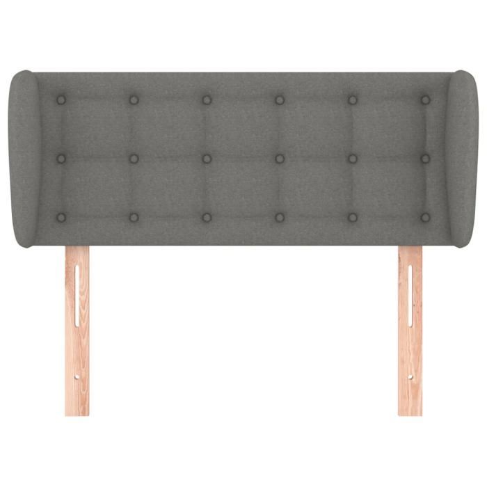 Tête de lit - vidaXL - Gris foncé - 93x23x78/88 cm - Tissu durable - Hauteur réglable